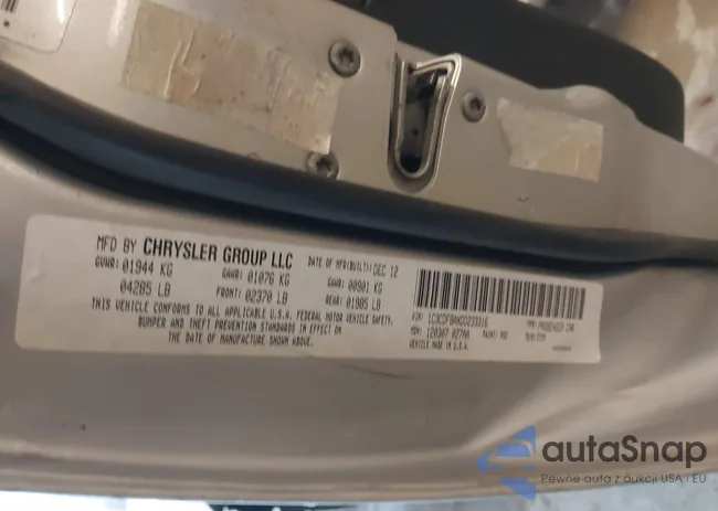 1C3CDFBAXDD233316: 38213542