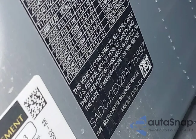 SADCJ2EX2PA715897: 38218301