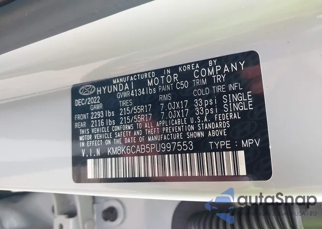 KM8K6CAB5PU997553: 38223340