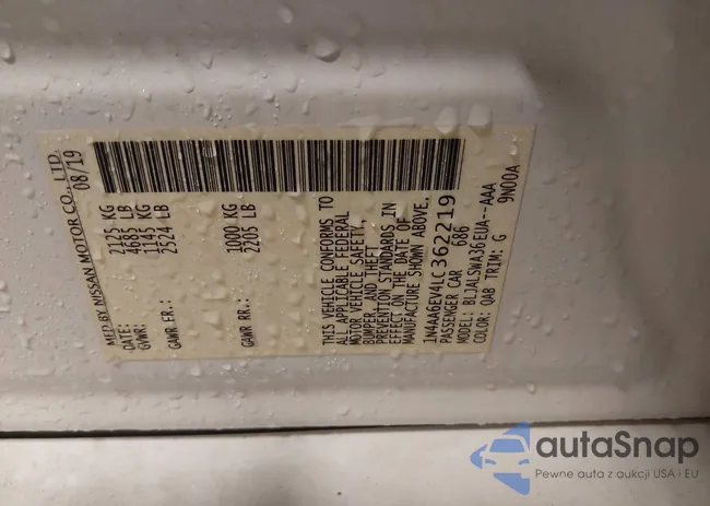 1N4AA6EV4LC362219: 38235491