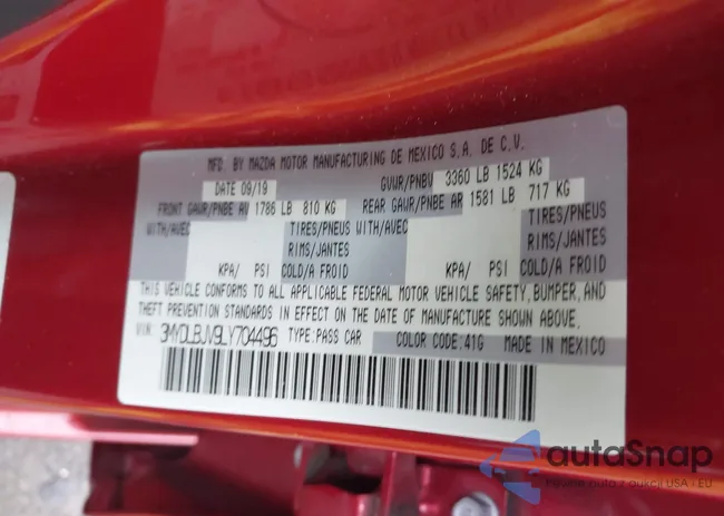 3MYDLBJV9LY704496: 38245464