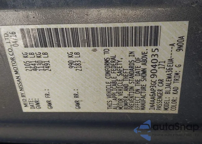 1N4AA6AP3GC904035: 38250806