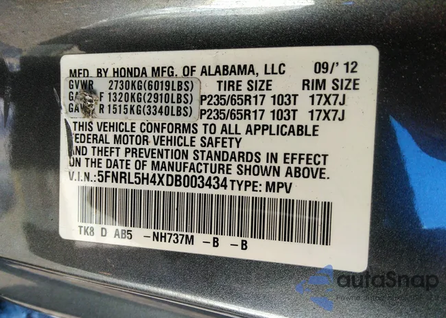 5FNRL5H4XDB003434: 38254136