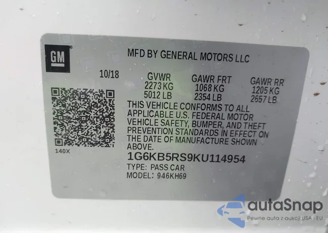 1G6KB5RS9KU114954: 38260808