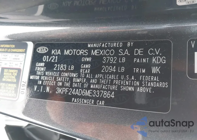 3KPF24AD6ME337864: 38262339