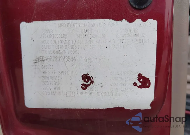 1GNEC16Z72J243544: 38268377