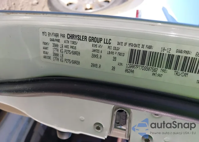 1C6RR7PT7DS507582: 38278847