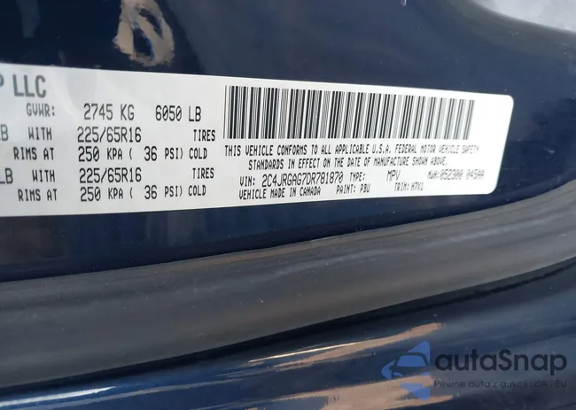 2C4JRGAG7DR781870: 38283519