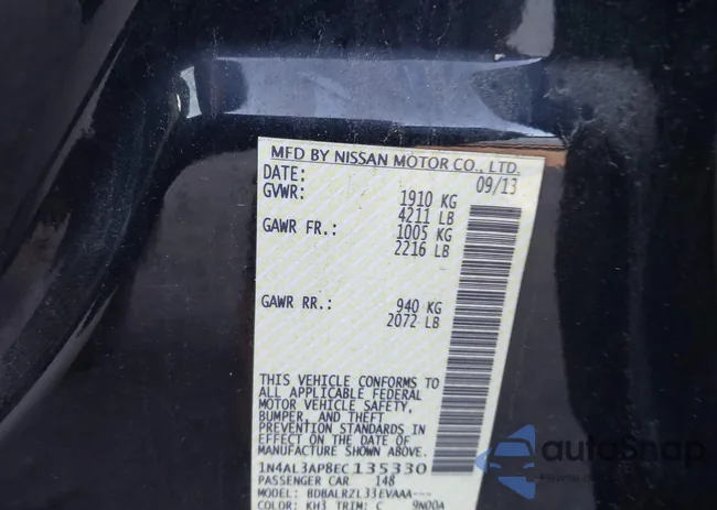 1N4AL3AP8EC135330: 38290128