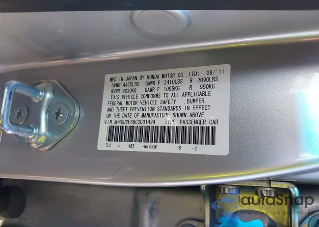 JH4CU2F68CC001424: 38310644