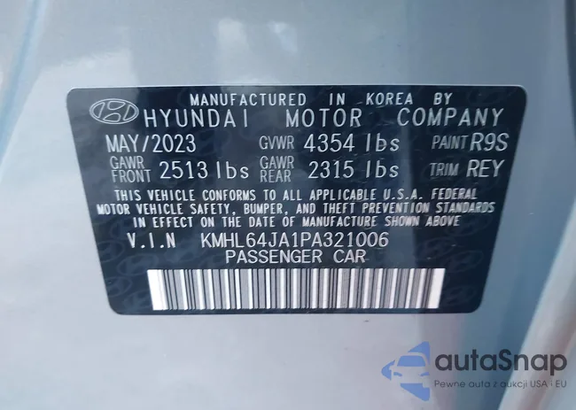 KMHL64JA1PA321006: 38313188