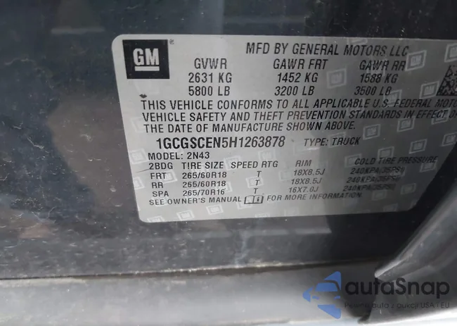 1GCGSCEN5H1263878: 38320152