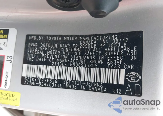 2T1BU4EE9DC936395: 38330003