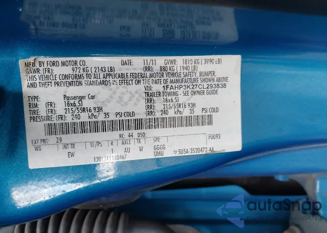 1FAHP3K27CL293838: 38333152