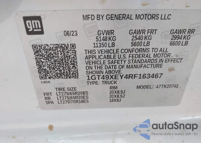 1GT49XEY4RF163467: 38336375