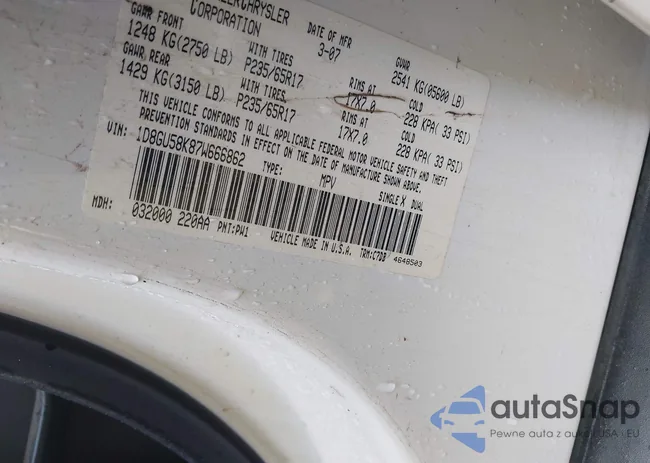 1D8GU58K87W666862: 38337411