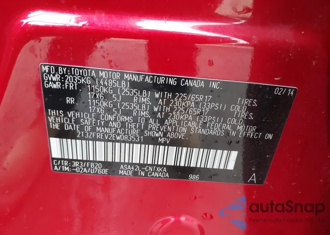 2T3ZFREV2EW083531: 38340699