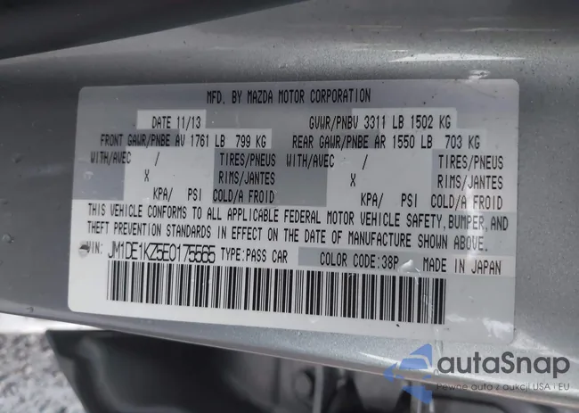 JM1DE1KZ5E0175565: 38372913