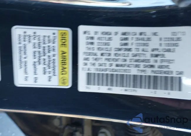 19UUA9F5XDA003933: 38374668