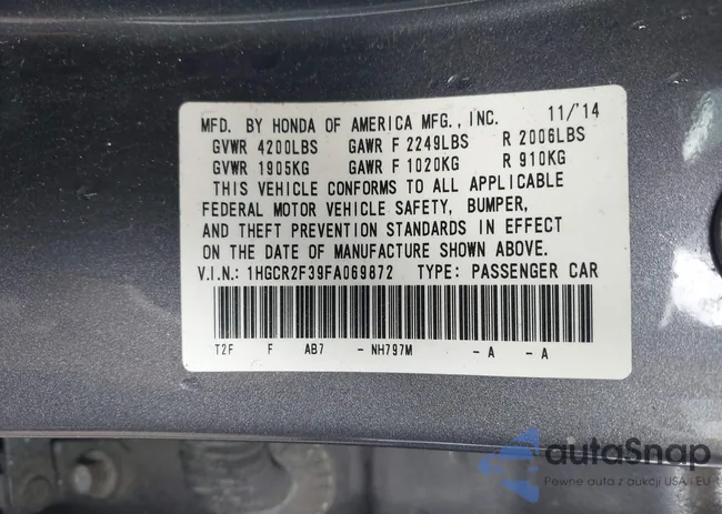 1HGCR2F39FA069872: 38374691