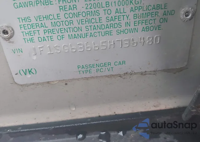 JF1SG63665H736480: 38403193