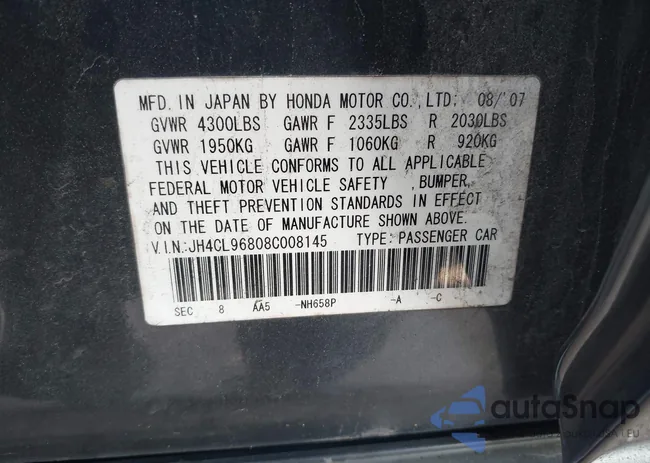 JH4CL96808C008145: 38411659