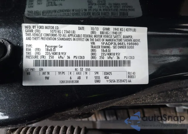 1FADP3L96EL195980: 38424974