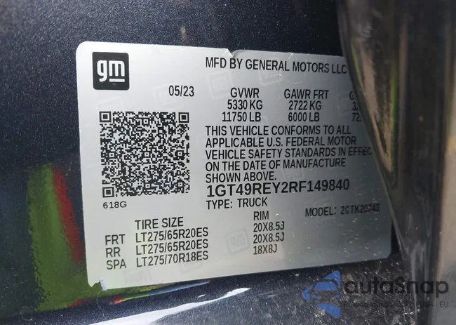 1GT49REY2RF149840: 38444526