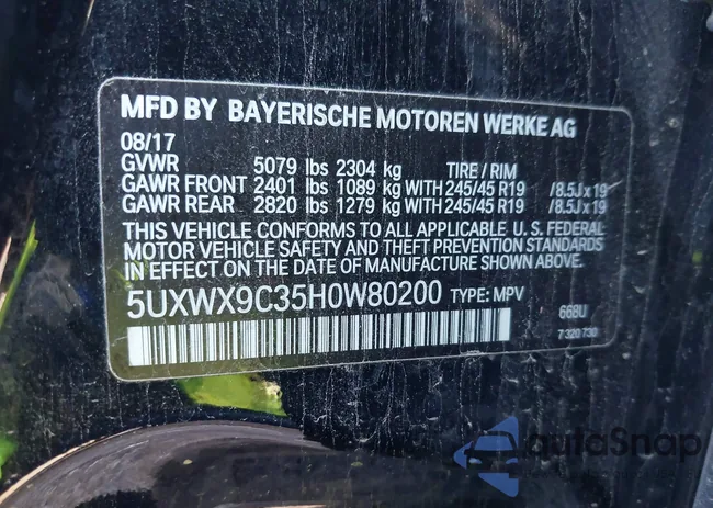 5UXWX9C35H0W80200: 38454017