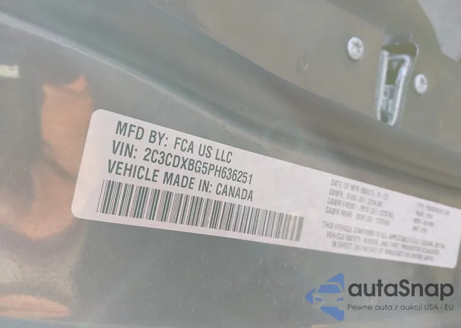 2C3CDXBG5PH636251: 38460695