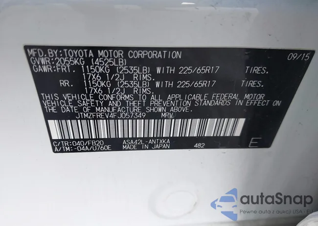 JTMZFREV4FJ057349: 38465823