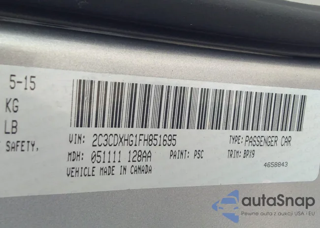 2C3CDXHG1FH851695: 38466542