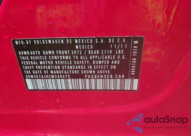 3VW2K7AJ8CM349473: 38474360