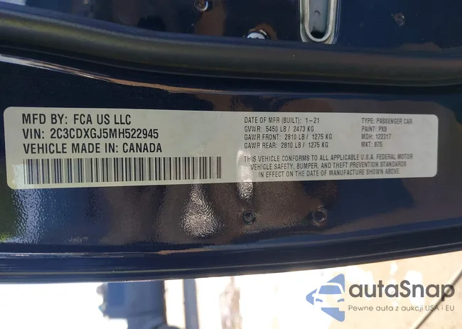 2C3CDXGJ5MH522945: 38489645