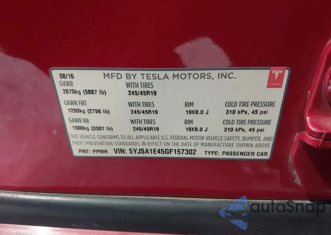 5YJSA1E45GF157302: 38490200