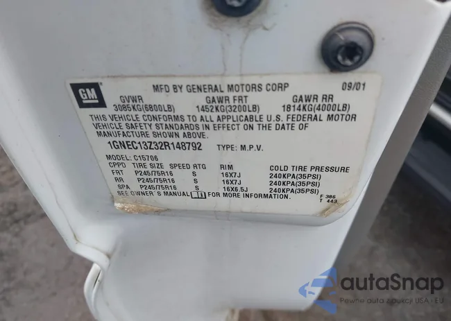 1GNEC13Z32R148792: 38497882