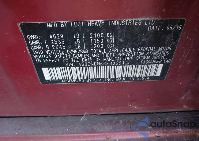 4S3BNEN66F3069125: 38503921