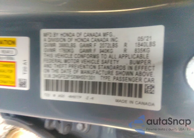 2HGFE2F5XNH501301: 38503989