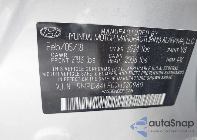 5NPD84LF0JH320960: 38508398