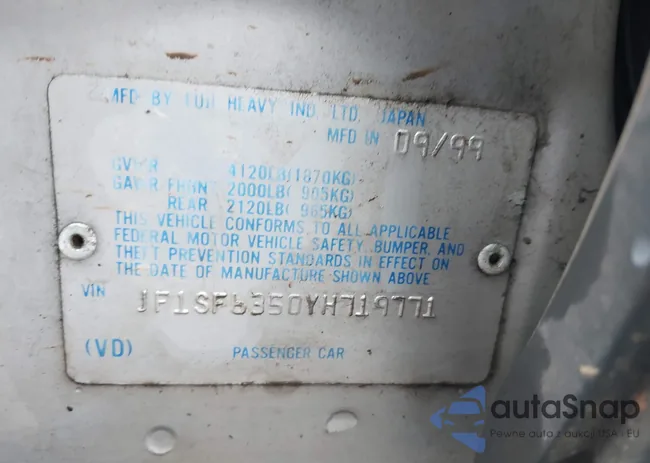 JF1SF6350YH719771: 38509945