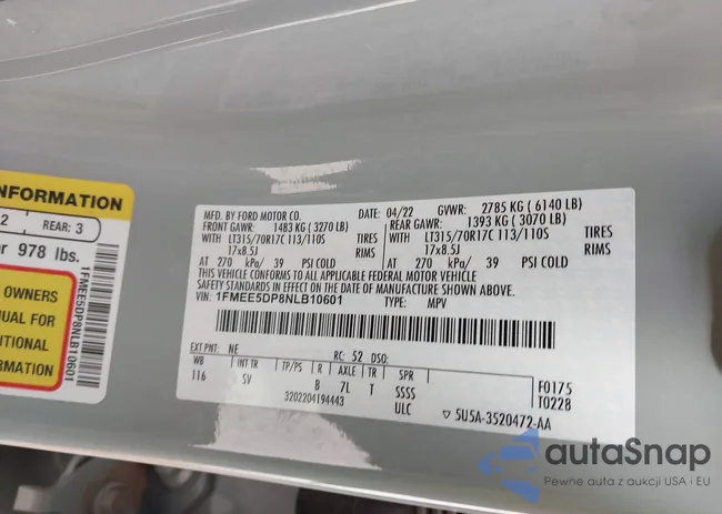 1FMEE5DP8NLB10601: 37525258