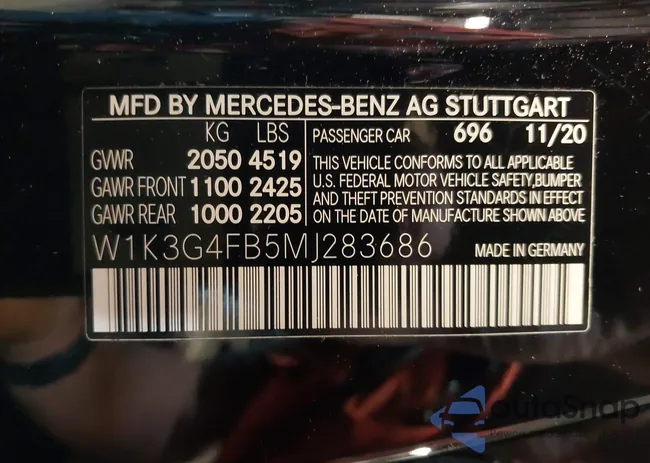 W1K3G4FB5MJ283686: 37572486