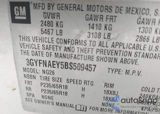 3GYFNAEY5BS509457: 37578400