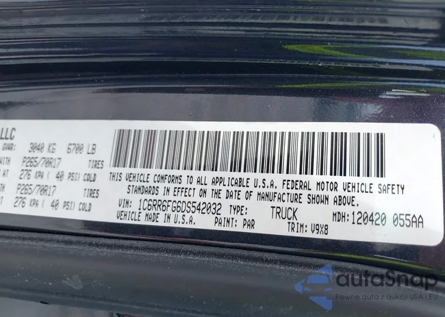 1C6RR6FG6DS542032: 37583687