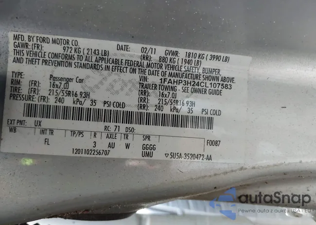 1FAHP3H24CL107583: 37597721