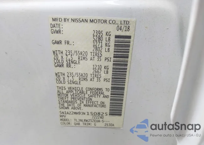 5N1AZ2MH9JN150825: 37604097