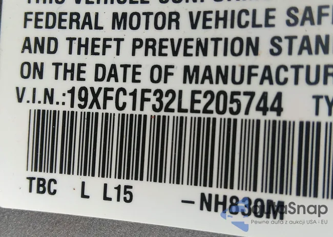 19XFC1F32LE205744: 37613400