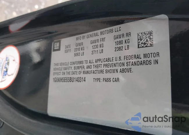 1G6KH5E65BU140314: 37615767