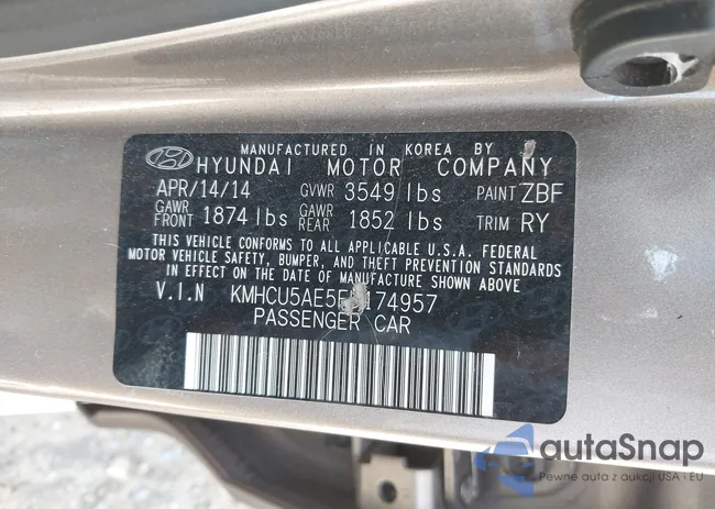 KMHCU5AE5EU174957: 37621119