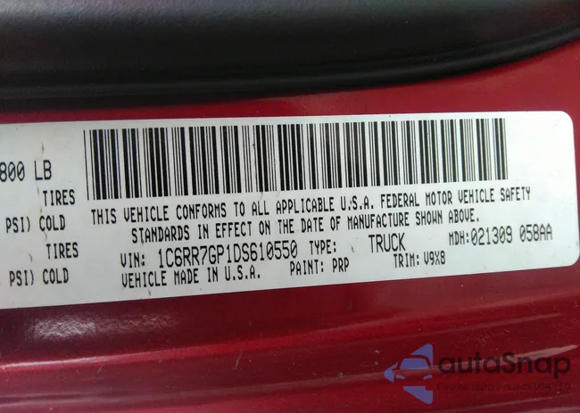 1C6RR7GP1DS610550: 37629573